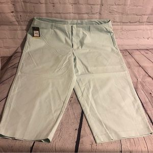 NWT - Merona Women’s Capris - Turquoise Pinstripe - 20W